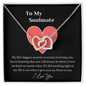 To My Wife Necklace - Romantic Gift for Wife - White Gold Pendant - My Soulmate - I Love You - Necklace - Valentine's day gift ,Gift for her him ,Anniversary gift - Necklace with love message for wife - Gift For Her
