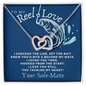 Your Solemate - Fishing Fisherman Necklace - To My Beautiful Wife Necklace Boxed Jewellery - To My Reel Love Necklace - Handmade Jewelry for wife