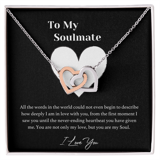 To My Wife Necklace - Valentines Day Gifts for Wife - Wife Birthday Gift - to My Soulmate Necklace for Women - to My Soulmate Necklace for Women - Necklace for Wife From Husband