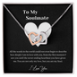 To My Wife Necklace - Valentines Day Gifts for Wife - Wife Birthday Gift - to My Soulmate Necklace for Women - to My Soulmate Necklace for Women - Necklace for Wife From Husband