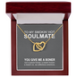To My Smokin' Hot Soulmate - You Give Me A Boner - To My Wife Necklace From Husband - To My Wife Necklace With Message Card - Dirty Talk - Romantic Gift for wife