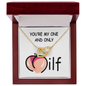 Customize Couple Necklace - Valentine's Day Gift - Gift for Her Him - Special Love Knot Necklace From Husband - Gift for Wife You're My One and Only - Soulmate Necklace for Women - Custom Necklace for Wife