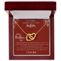 Happy Mothers Day Gifts - I Love You - To My Magical Marvellous One in a Million Mom Perfect Gift For Mother - Love Knot Necklace - To My Wife Necklace