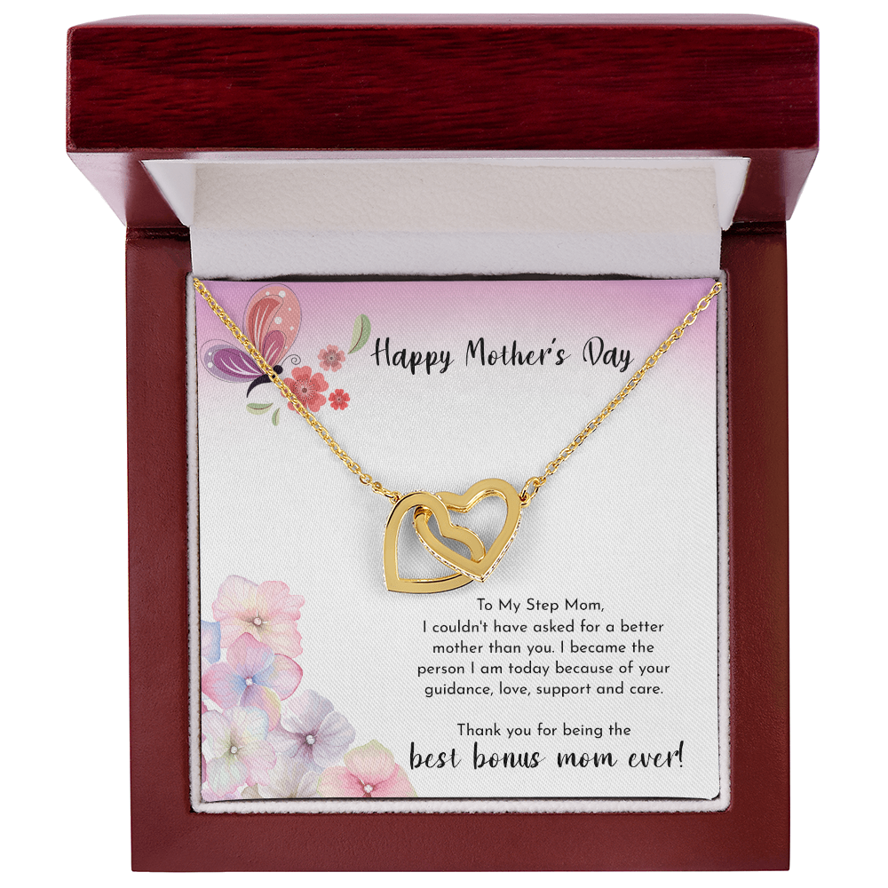 Happy Mother's Day Gift for Mom Necklace, Daughter to Mom Jewelry, Heart Necklace for Mother, Gift from Daughter Son, Birthday Christmas Gifts With Heartfelt Message