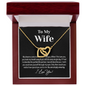 Amazing Wife Love Knot Necklace - I Love You, To My Wife Necklace, Valentines Day Gifts For Wife, Gold Woman Name Jewelry, To My Soulmate Necklace For Women, Necklace For Wife From Husband