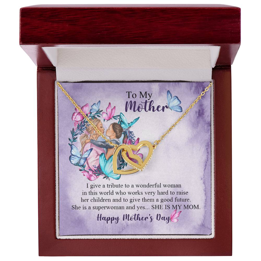 Happy Mother's Day Necklace, Best Gift for Mom, Elegant Jewelry for Mother, Keepsake Gift Idea for Mommy, Jewelry for Mom, Birthday Christmas Gifts With Heartfelt Message