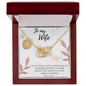 To My Wife Necklace - Gift for Wife Birthday - Happy Birthday My Love - To My Wife Necklace From Husband - Personalized Wife Necklace Gift