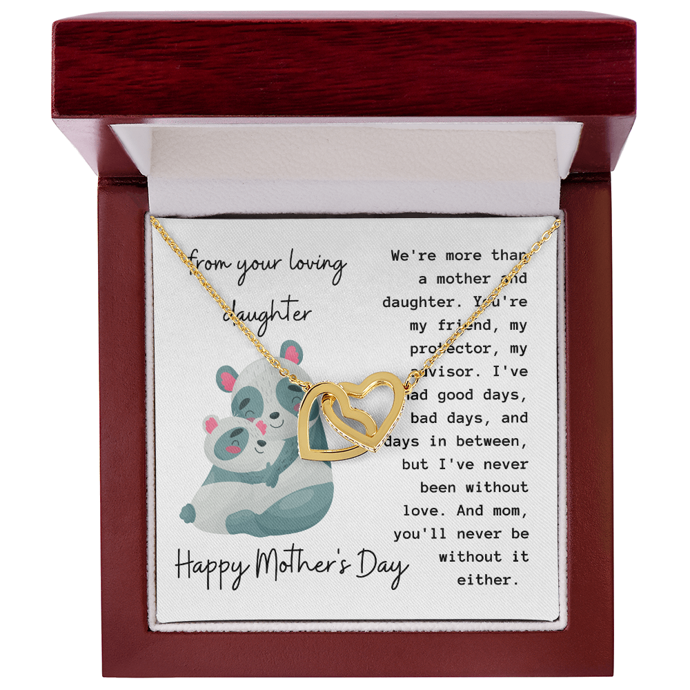 Happy Mother's Day Necklace, Best Gift for Mom from Daughter, Elegant Jewelry for Mother, Keepsake Gift Idea for Mommy, Jewelry for Mom, Birthday Christmas Gifts With Heartfelt Message