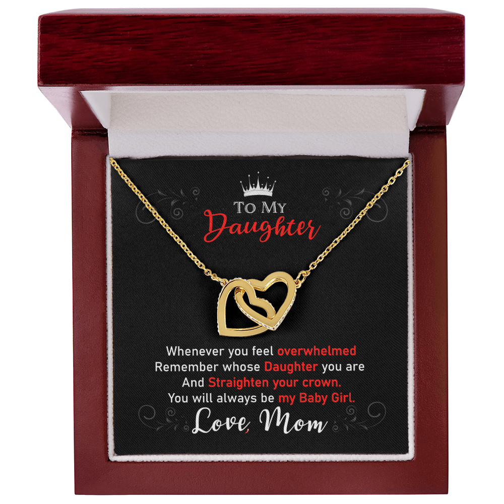 Daughter Gifts From Mom Mother Daughter Necklace Birthday Graduation Christmas Jewelry For My Daughter with Message Card and Gift Box, Daughter Jewelry From Mama, Daughter Birthday Necklace Christmas Gifts