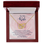 To My Wife Never forget how special you are to me. I Love You. Forever and Always - Love Neckalce for wife - Birthday Gift for wife - Anniversary - Gift for her