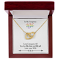 To My Gorgeous Wife - Love Conquers All  - Necklace for wife - Diamond Necklace set for wife - Couple Necklace Set - Gift for wife