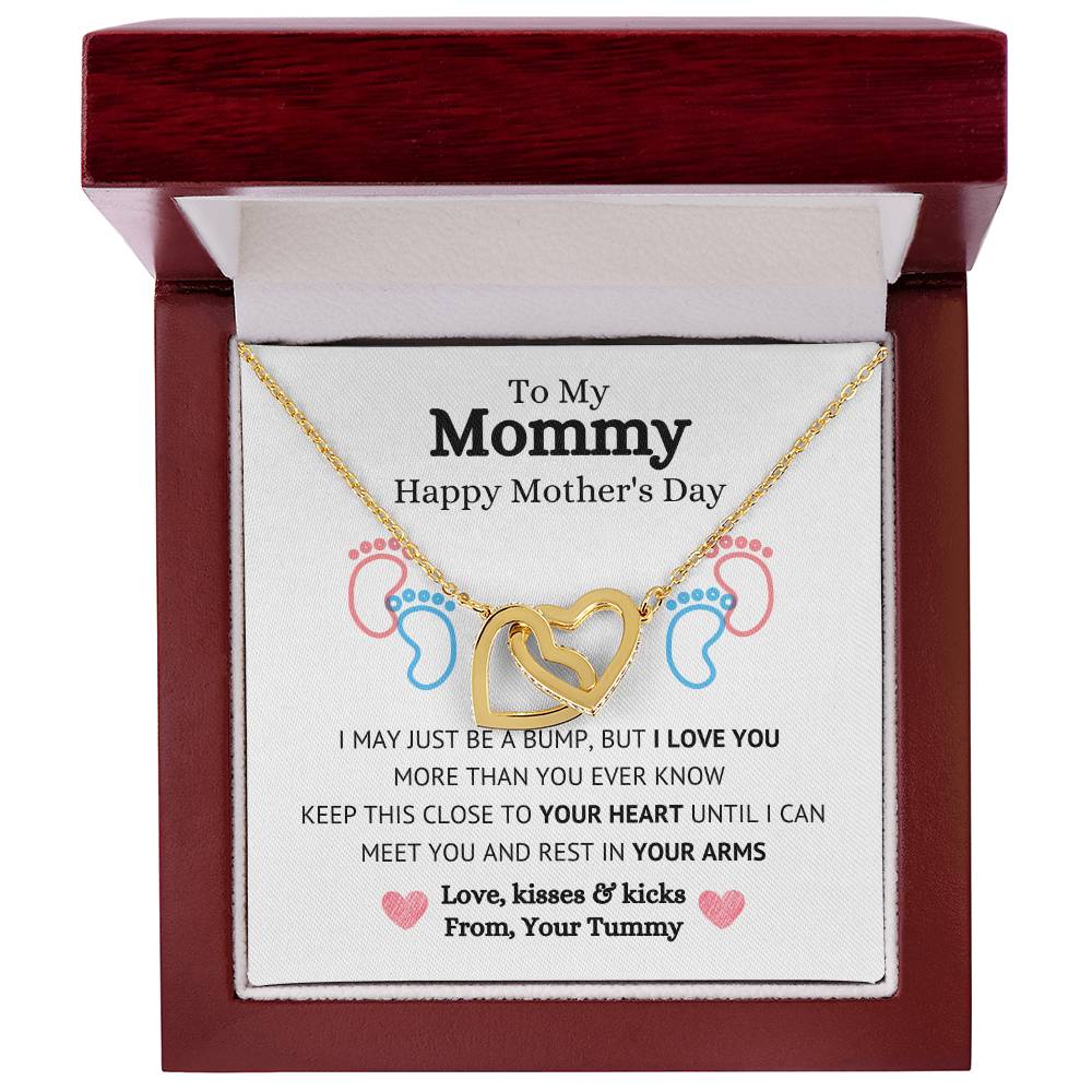 To My Mom Necklace, Happy Mother's Day Gift, Daughter Gift for Mom, Emotional Message Card Jewelry, Unique Moms Birthday Gift Ideas