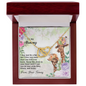 To My Mommy From Your Tummy Ryan Giraffe - Mother's Day Gift - To My Mom Necklace - Love Message Gift for Mother - Happy Mother's day