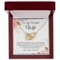 To My Beautiful Wife - Necklace - Love Your Husband - Love Necklace from Hubby - Best Gift from Husband - Wife Gift - Necklace design love - Diamond Necklace  For wife