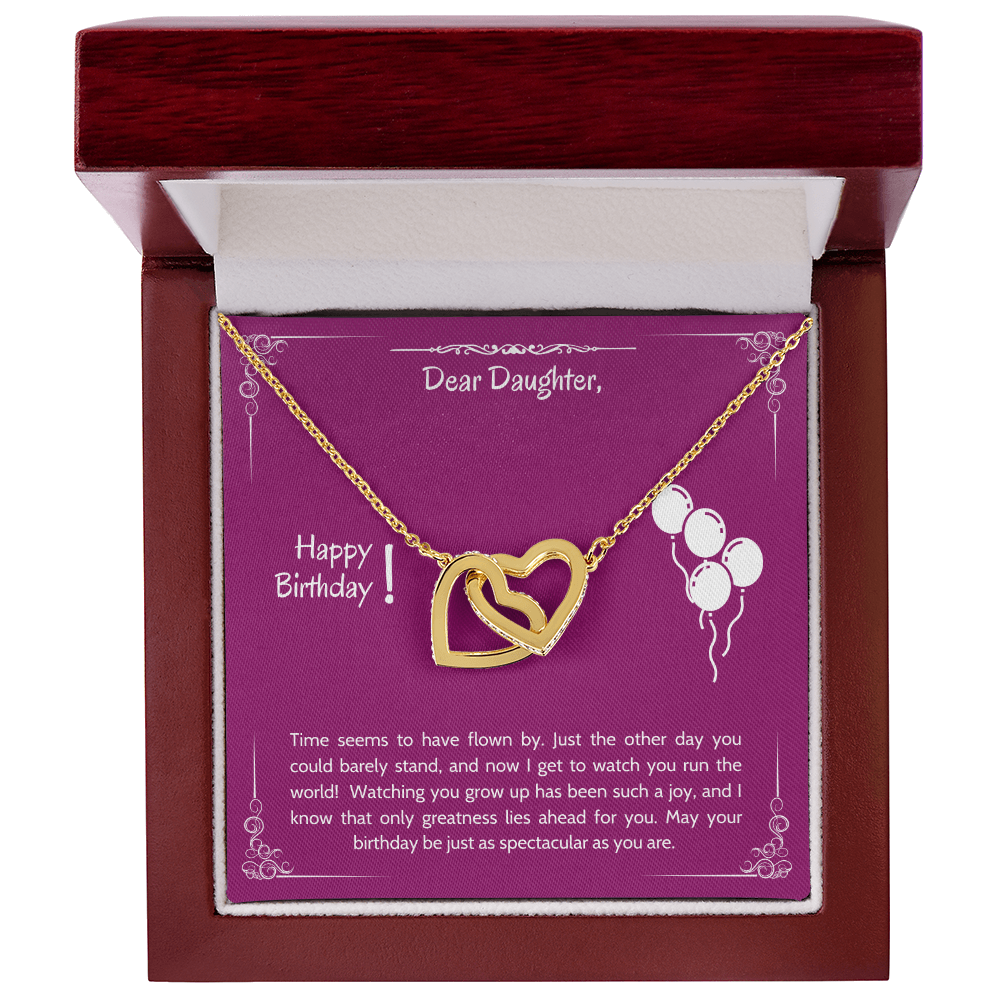 Dear Daughter Happy Birthday Gifts, Daughter Gifts From Mom & Dad, Gifts For Daughter From Dad, Daughter Pendant Necklaces, Daughter Jewelry From Mommy And Daddy, Daughter Necklace Birthday Christmas Gifts
