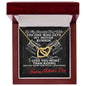 To My Smokin' Hot Wife - Happy Mothers Day - Gets my motor runnin' - Love Knot - Necklace for wife - To My Wife Necklace From Husband