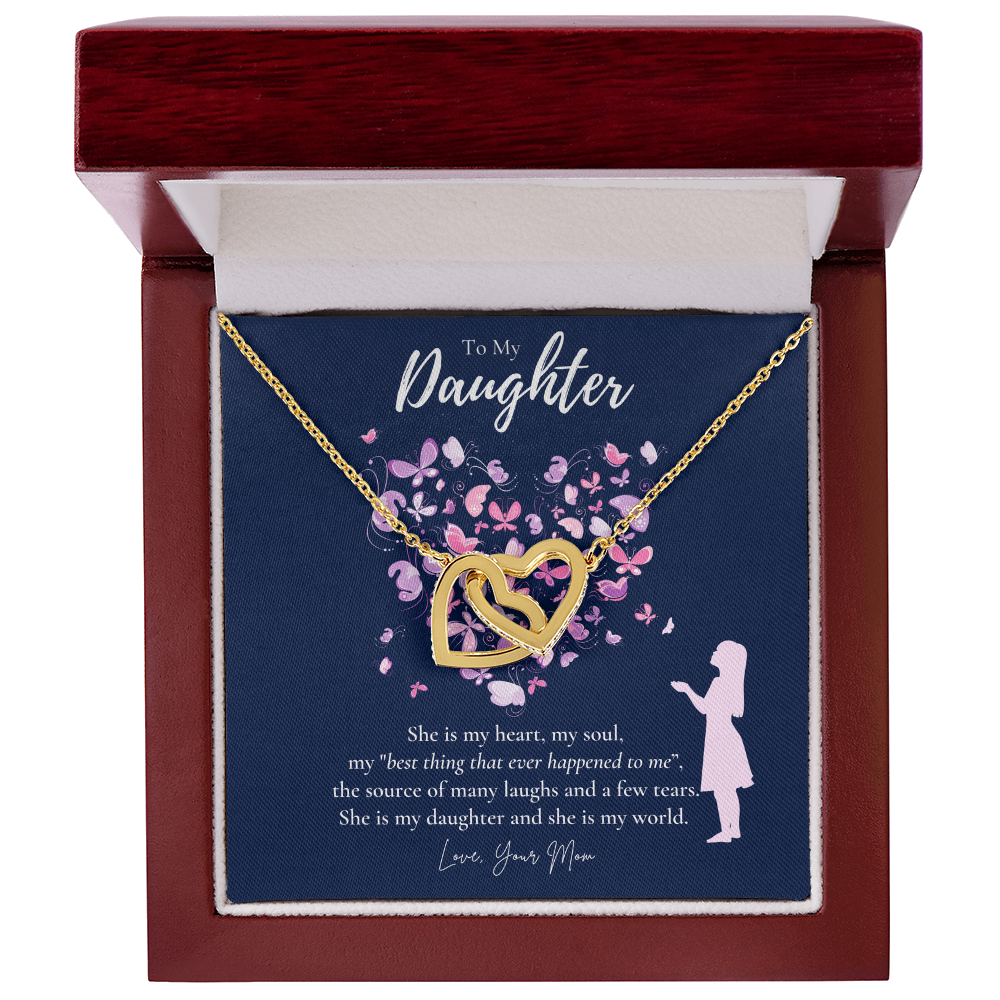 To My Daughter Necklace From Mom, Daughter's Birthday Gift Ideas, Meaningful Jewelry Gift For Daughter