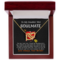 To My Smokin' Hot Soulmate Love Always Your Welder - To My Wife Necklace Anniversary Gift For Wife - To My Queen - To My Wife Necklace With Message Card