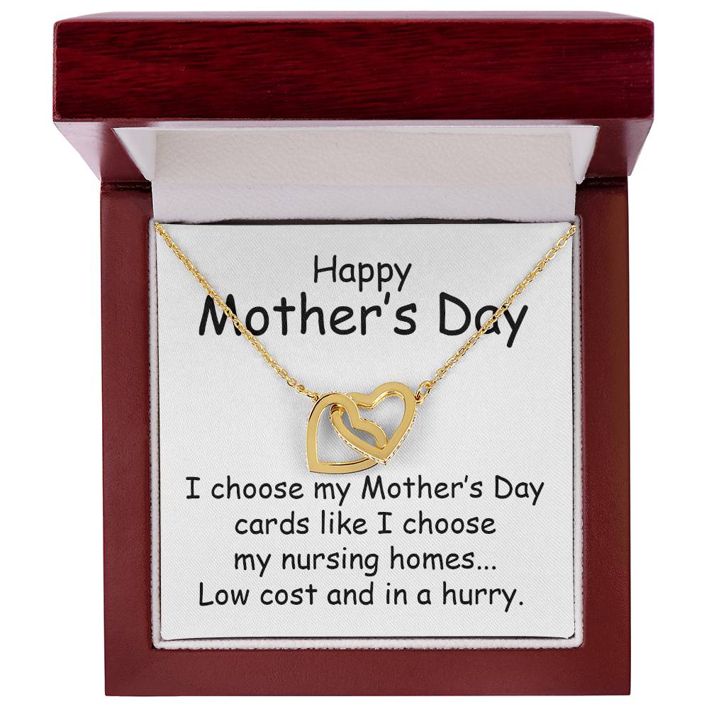 Mother's Day Gift Necklace for Her, Nurse Mom Jewelry, Gift from Son or Daughter, Doctor Luxury Necklace for Mother, Birthday Christmas Gifts With Heartfelt Message Hospital