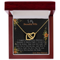 Gift For My Wife, Romantic Wife Gift, Wife Birthday Surprise, Love lockets for your soulmate, Diamond Neckless for wife, Golden colour Neckless for Beloved wife, Pretty Neckless Gift for wifey,