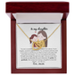 Daughter Gifts From Mom, Mother Daughter Necklace Birthday Graduation Christmas Jewelry For My Daughter with Message Card and Gift Box