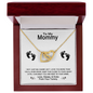 To My Mom Necklace - Mother's Day Gift - Love Message Gift for Mother - Necklace for Mom - Love knot for mom - Gift for Mommy/Mother