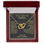 Gift For Your Soulmate - You Are My Inspiration - Love Knot - Couple Necklace Set - Friendship Necklaces  - Customize Couple Necklace - Valentine's day gift - Anniversary Gift For Wife -  Gift For Her - Love  Golden  Design- Love Diamond Design