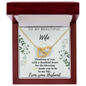 To My Beautiful Wife - Love From Your Husband - Gift for Wife From Husband - Love Design Necklace - Diamond Necklace for Soulmate - Best Gift for Mother's Day