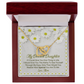To My Dearest Daughter Meaningful Message Card Jewelry Box, Gift for Daughter's Birthday Graduation, Thoughtful for Her from Mom, Elegant Necklaces with Sentimental Message