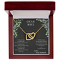 Dear Wife A special necklace to warm her heart - Love Your Husband, To My Soulmate Necklace For Women, Necklace For Wife From Husband, Anniversary Gift For Wife from Husband, Wife Birthday Gift