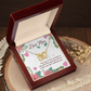 Dear Mom Interlocking Hearts Necklace, Mother's Day Gift for Mom Mothers Day Gifts I Love My Mom Best Mom Ever 2026 Jewelry for Her