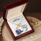 Card Gift for Wife from Husband Lover - To My Beautiful Wife Necklace Boxed Jewellery  - Elegant Style Clavicle Necklace For Wife Girlfriend Valentine's Day - Birthday Gift for her