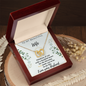 To My Beautiful Wife - Love From Your Husband - Gift for Wife From Husband - Love Design Necklace - Diamond Necklace for Soulmate - Best Gift for Mother's Day