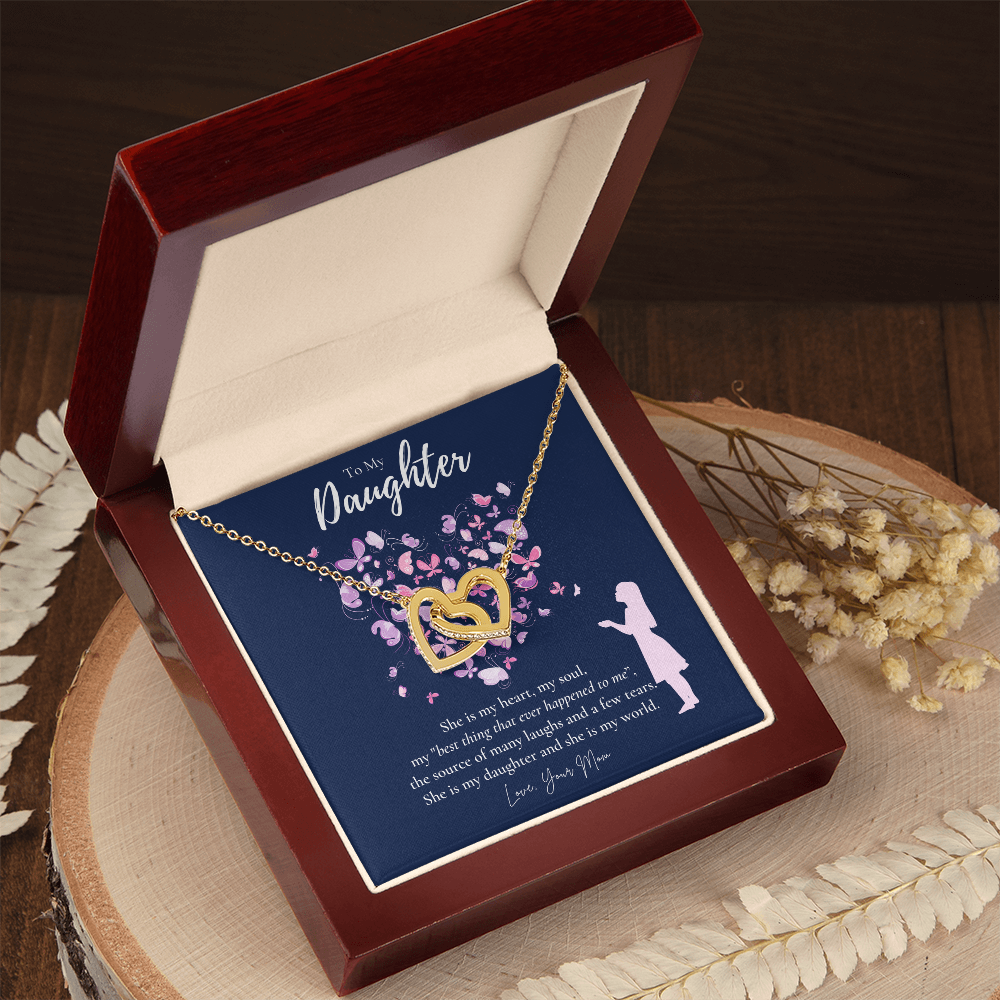 To My Daughter Necklace From Mom, Daughter's Birthday Gift Ideas, Meaningful Jewelry Gift For Daughter