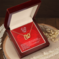 To My Lovely Wife - Forever Love Necklace - Love Your Husband - To My Wife Necklace With Message Card - Anniversary Gift For Wife - Heart  message card for wife