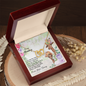 To My Mommy From Your Tummy Ryan Giraffe - Mother's Day Gift - To My Mom Necklace - Love Message Gift for Mother - Happy Mother's day