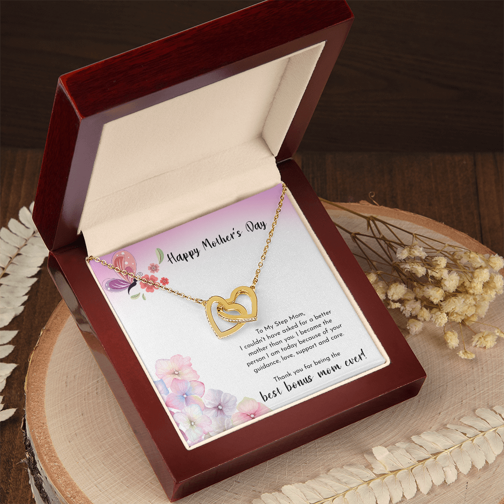 Happy Mother's Day Gift for Mom Necklace, Daughter to Mom Jewelry, Heart Necklace for Mother, Gift from Daughter Son, Birthday Christmas Gifts With Heartfelt Message