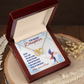 To My Daughter Necklace From Dad With Heartfelt Message & Elegant Box Gifts From Daddy Papa, Daughter Beautiful Jewelry Gift On Graduation or Birthday 2026, 4th of July USA