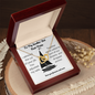 To My Smokin' Hot First Mate - Admired Your Jib Forever Love Necklace - To My Wife Necklace With Message Card - Anniversary Gift For Wife - Soulmate Gift