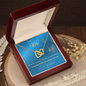 To My Wife Necklace - BEAUTIFUL EID GIFT FOR WIFE - LOVE KNOT - Love Necklace for soulmate - Diamond Necklace for her - Best Birthdat Gift for her - Anniversary Gift