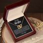 Amazing Wife Love Knot Necklace - I Love You, To My Wife Necklace, Valentines Day Gifts For Wife, Gold Woman Name Jewelry, To My Soulmate Necklace For Women, Necklace For Wife From Husband