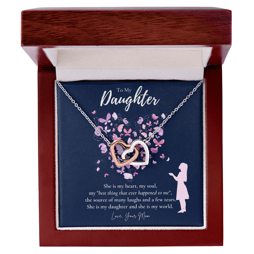 To My Daughter Necklace From Mom, Daughter's Birthday Gift Ideas, Meaningful Jewelry Gift For Daughter