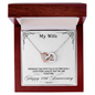 My Wife Every Minute 40th Anniversary Peas Pod Necklace - Customize Couple Necklace - Anniversary Gift - to My Wife Necklace From Husband - to My Soulmate Necklace for Women