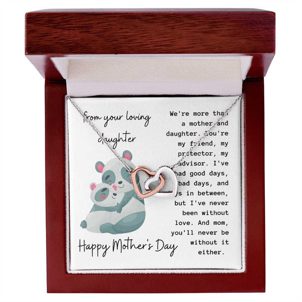 Happy Mother's Day Necklace, Best Gift for Mom from Daughter, Elegant Jewelry for Mother, Keepsake Gift Idea for Mommy, Jewelry for Mom, Birthday Christmas Gifts With Heartfelt Message