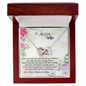 To My Love Wife Necklace - Love your husband lathan - Love Your Husband Lathan - Gift from Husband - Anniversary Gift for wife - Necklace for soulmate - Love knot