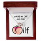 Customize Couple Necklace - Valentine's Day Gift - Gift for Her Him - Special Love Knot Necklace From Husband - Gift for Wife You're My One and Only - Soulmate Necklace for Women - Custom Necklace for Wife
