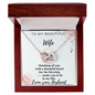 To My Wife Necklace With Message Card - wife gift from husband future husband - Couple Necklace Set - Friendship Necklaces - Handmade Necklace design for wife - Love Desing for soulmate