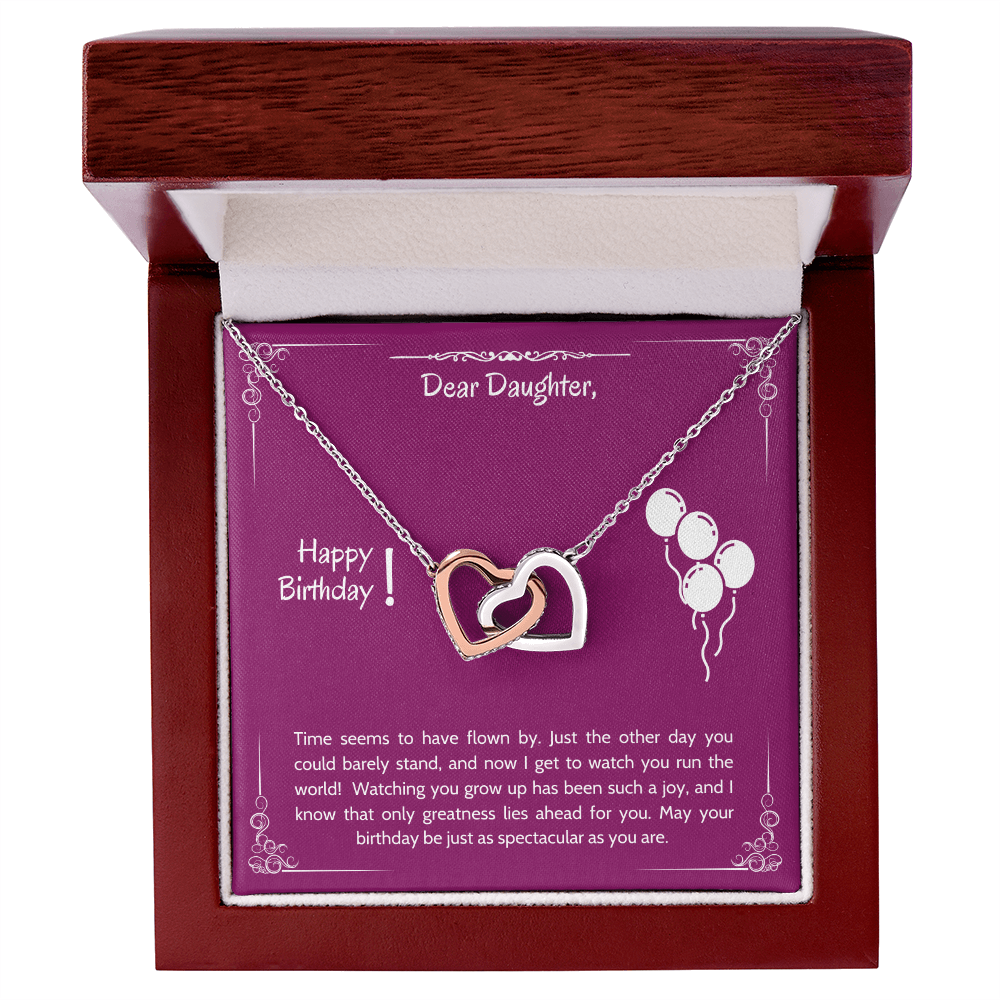 Dear Daughter Happy Birthday Gifts, Daughter Gifts From Mom & Dad, Gifts For Daughter From Dad, Daughter Pendant Necklaces, Daughter Jewelry From Mommy And Daddy, Daughter Necklace Birthday Christmas Gifts