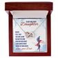 To My Daughter Necklace From Dad With Heartfelt Message & Elegant Box Gifts From Daddy Papa, Daughter Beautiful Jewelry Gift On Graduation or Birthday 2026, 4th of July USA