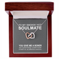 To My Smokin' Hot Soulmate - You Give Me A Boner - To My Wife Necklace From Husband - To My Wife Necklace With Message Card - Dirty Talk - Romantic Gift for wife